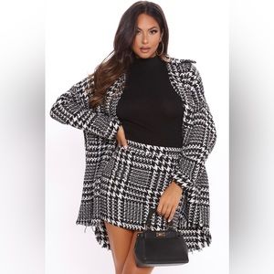 Keep ‘em in Check Houndstooth Shirt Jacket